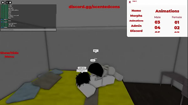Breeding a goth slut in roblox condo